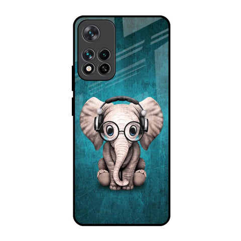 Adorable Baby Elephant Glossy Case For Mi 11i HyperCharge