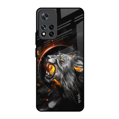 Aggressive Lion Glossy Case for Mi 11i HyperCharge