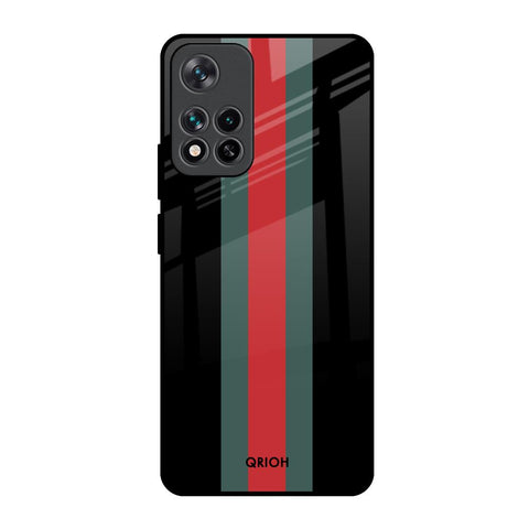 Vertical Stripes Glossy Case for Mi 11i HyperCharge