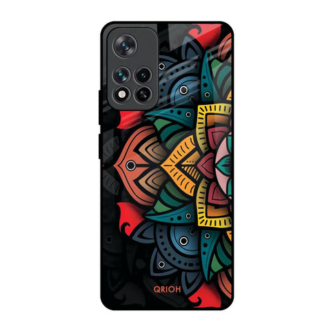 Retro Gorgeous Flower Glossy Case for Mi 11i HyperCharge