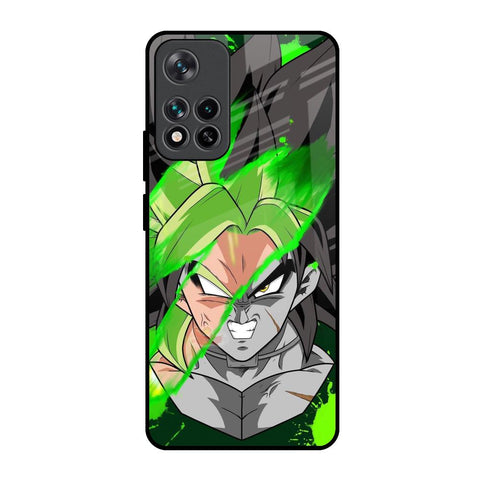 Anime Green Splash Glossy Case for Mi 11i HyperCharge