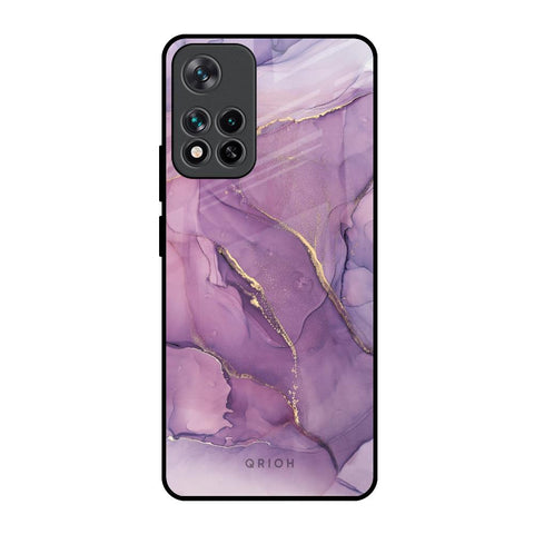 Purple Gold Marble Glossy Case for Mi 11i HyperCharge
