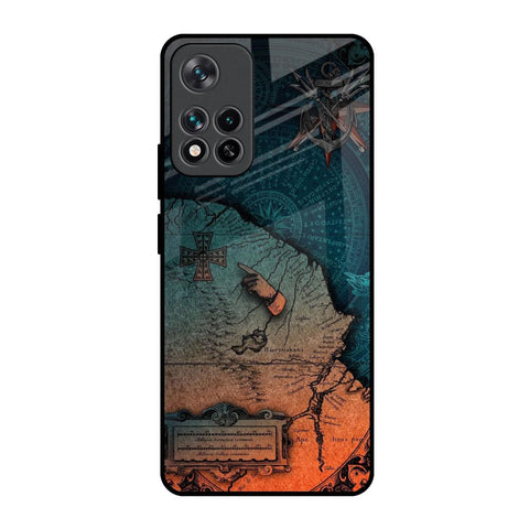 Geographical Map Glossy Case for Mi 11i HyperCharge