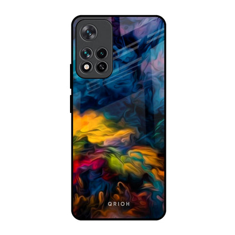Multicolor Oil Painting Glossy Case for Mi 11i HyperCharge