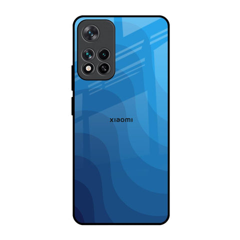 Blue Wave Abstract Glossy Case for Mi 11i HyperCharge