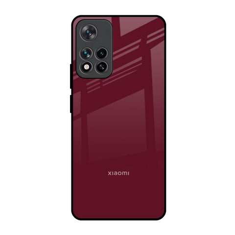 Classic Burgundy Glossy Case for Mi 11i HyperCharge