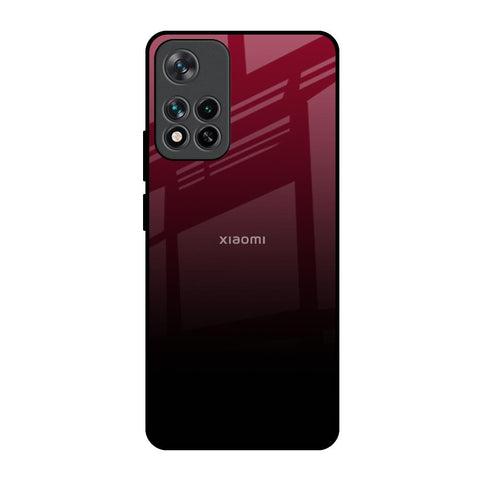 Wine Red Glossy Case For Mi 11i HyperCharge