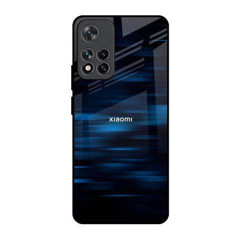 Blue Rough Abstract Glossy Case for Mi 11i HyperCharge