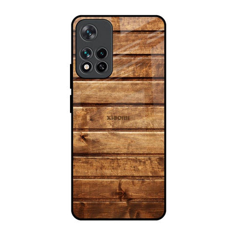 Wooden Planks Glossy Case for Mi 11i HyperCharge