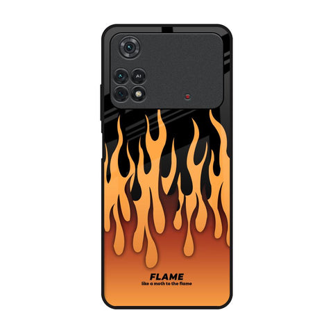 Fire Flame Glossy Case for Poco M4 Pro
