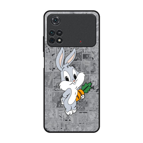 Cute Baby Bunny Glossy Case for Poco M4 Pro