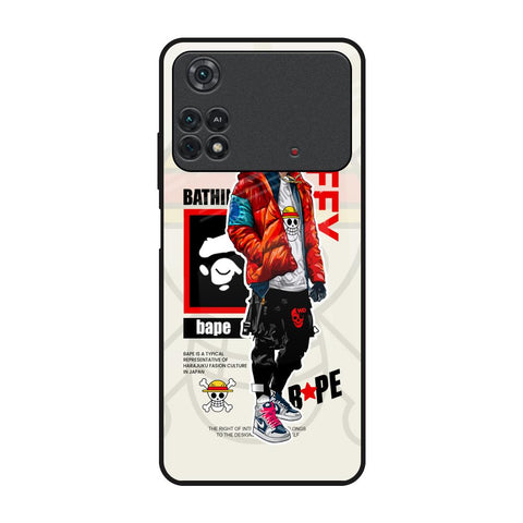 Bape Luffy Glossy Case for Poco M4 Pro