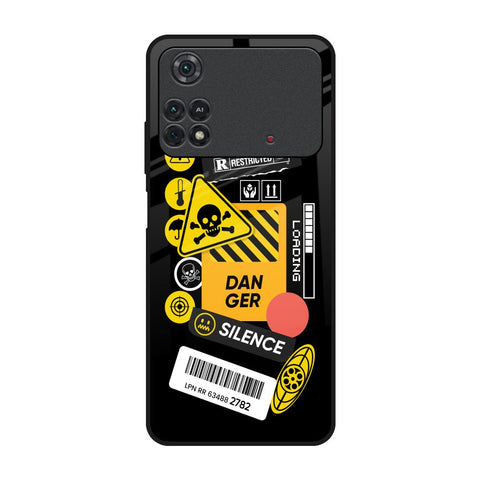 Danger Signs Glossy Case for Poco M4 Pro