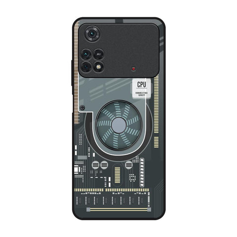 Motherboard Circuit Glossy Case for Poco M4 Pro