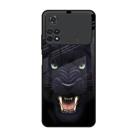 Angry Black Leopard Glossy Case for Poco M4 Pro