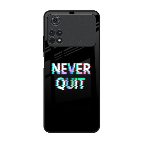 Never Quit Glossy Case For Poco M4 Pro