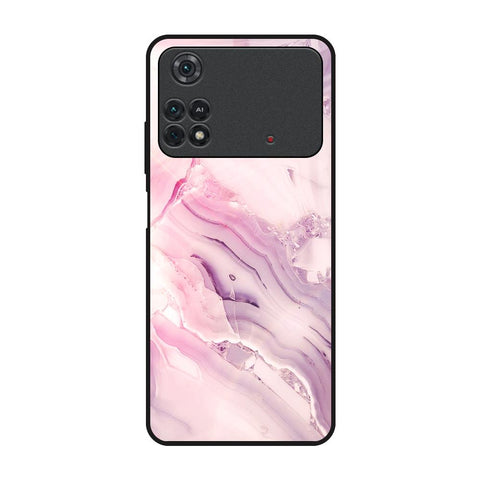 Diamond Pink Gradient Glossy Case For Poco M4 Pro