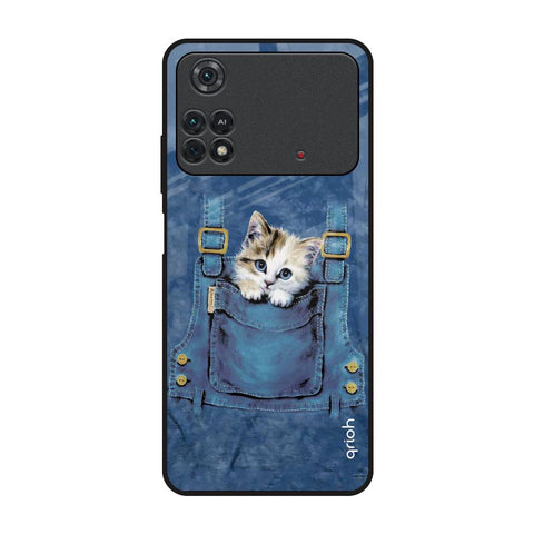 Kitty In Pocket Glossy Case For Poco M4 Pro