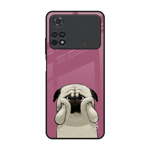 Funny Pug Face Glossy Case For Poco M4 Pro