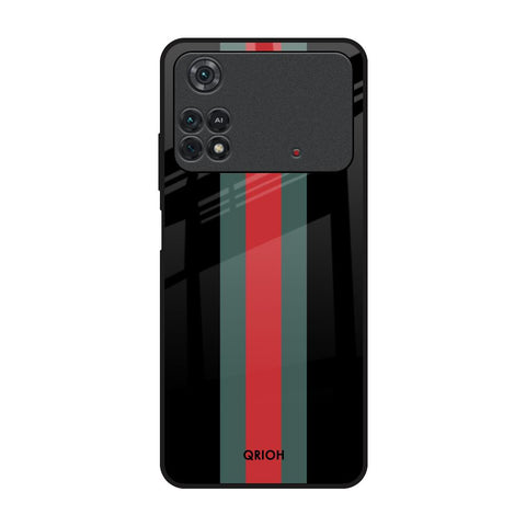 Vertical Stripes Glossy Case for Poco M4 Pro