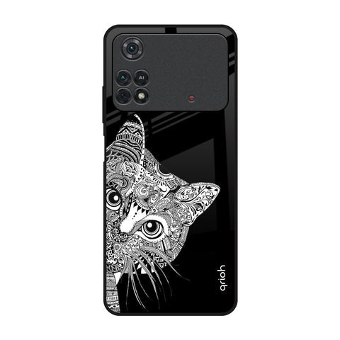 Kitten Mandala Glossy Case for Poco M4 Pro