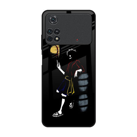 Luffy Line Art Glossy Case for Poco M4 Pro