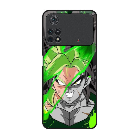 Anime Green Splash Glossy Case for Poco M4 Pro