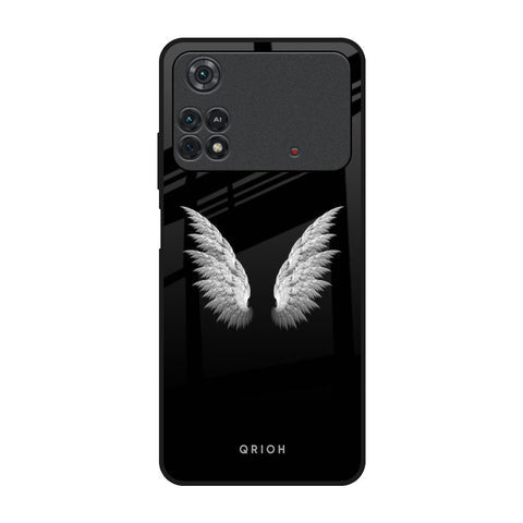 White Angel Wings Glossy Case for Poco M4 Pro
