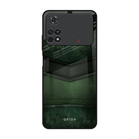 Green Leather Glossy Case for Poco M4 Pro