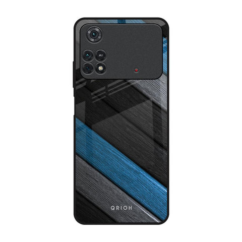 Multicolor Wooden Effect Glossy Case for Poco M4 Pro