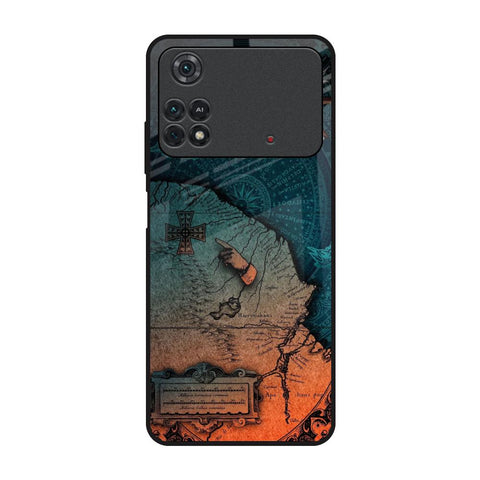 Geographical Map Glossy Case for Poco M4 Pro