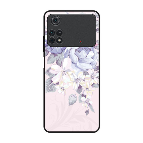 Elegant Floral Glossy Case for Poco M4 Pro