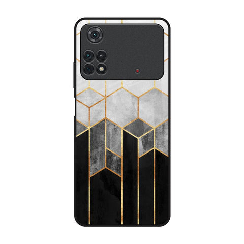 Tricolor Pattern Glossy Case for Poco M4 Pro
