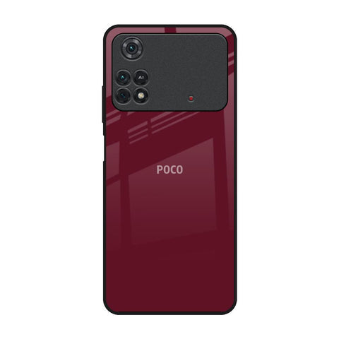 Classic Burgundy Glossy Case for Poco M4 Pro