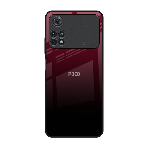 Wine Red Glossy Case For Poco M4 Pro