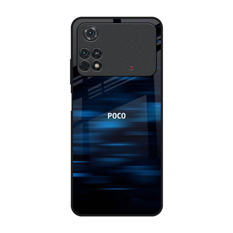Blue Rough Abstract Glossy Case for Poco M4 Pro