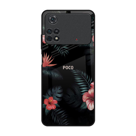 Tropical Art Flower Glossy Case for Poco M4 Pro
