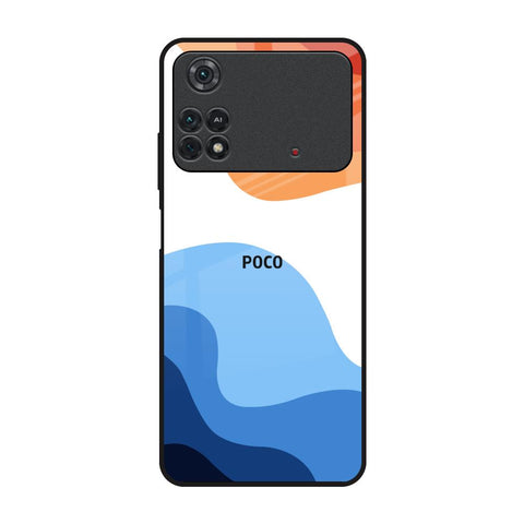 Wavy Color Pattern Glossy Case for Poco M4 Pro