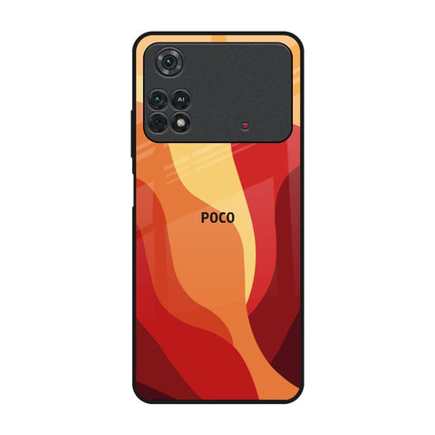 Magma Color Pattern Glossy Case for Poco M4 Pro