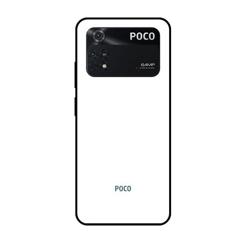 Arctic White Glossy Case for Poco M4 Pro