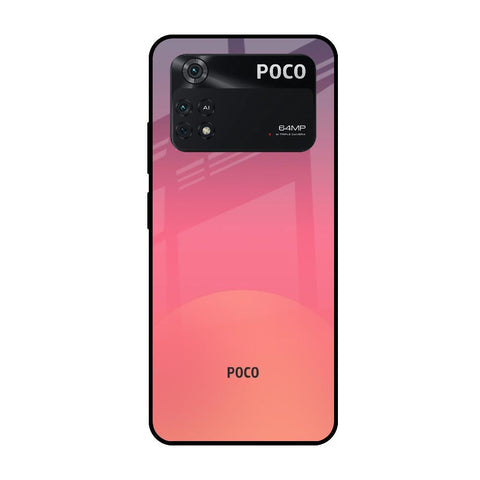 Sunset Orange Glossy Case for Poco M4 Pro