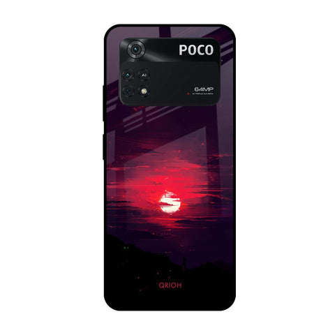 Morning Red Sky Glossy Case For Poco M4 Pro