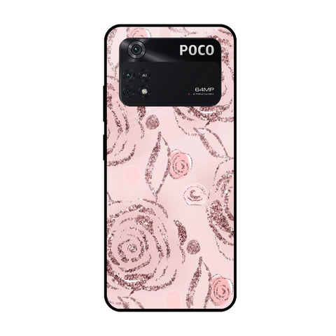 Shimmer Roses Glossy case for Poco M4 Pro