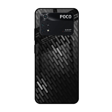 Dark Abstract Pattern Glossy Case For Poco M4 Pro