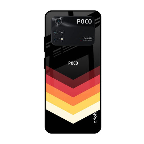 Abstract Arrow Pattern Glossy Case For Poco M4 Pro