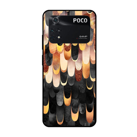 Bronze Abstract Glossy Case for Poco M4 Pro