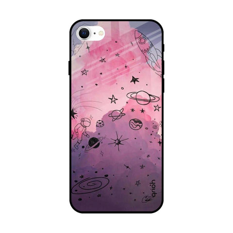Space Doodles Glossy Case for iPhone SE 2022