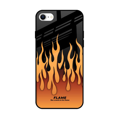 Fire Flame Glossy Case for iPhone SE 2022
