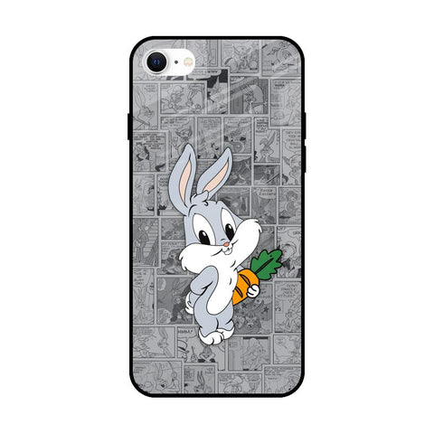 Cute Baby Bunny Glossy Case for iPhone SE 2022