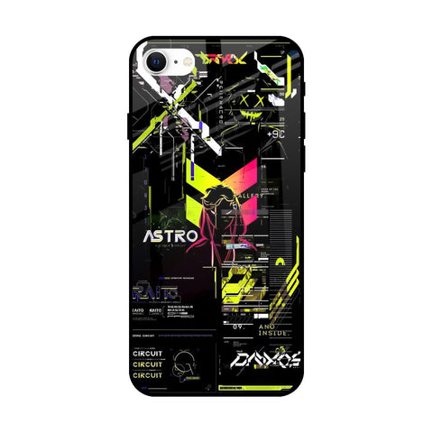 Astro Glitch Glossy Case for iPhone SE 2022